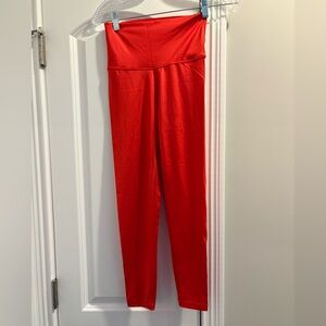 Aerie Bright Red High-Waisted Leggings